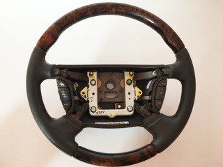 C2C17445LGP Steering Wheel Granite leather, Walnut Wood